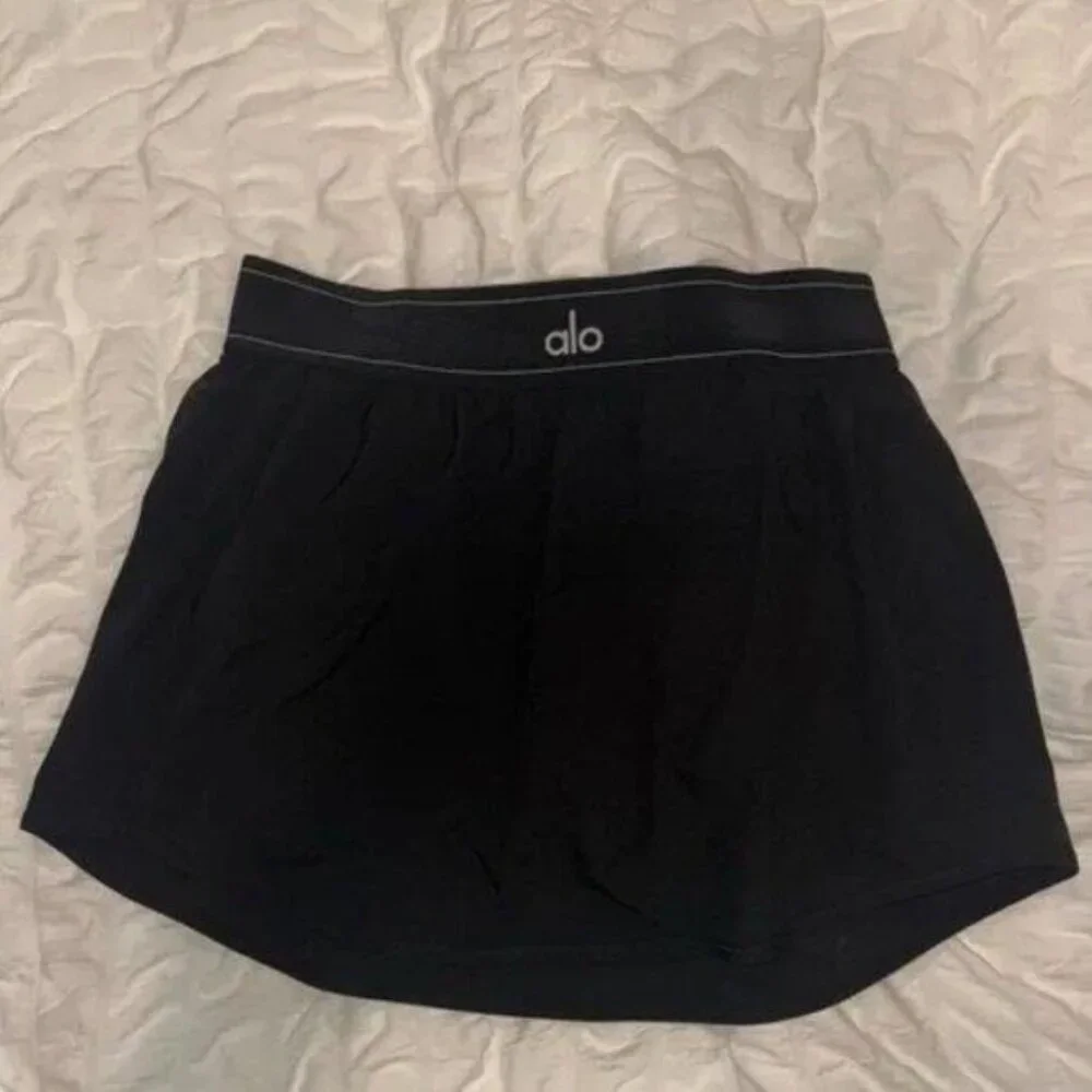 Alo Yoga Black Tennis Skirt , Medium Size , New